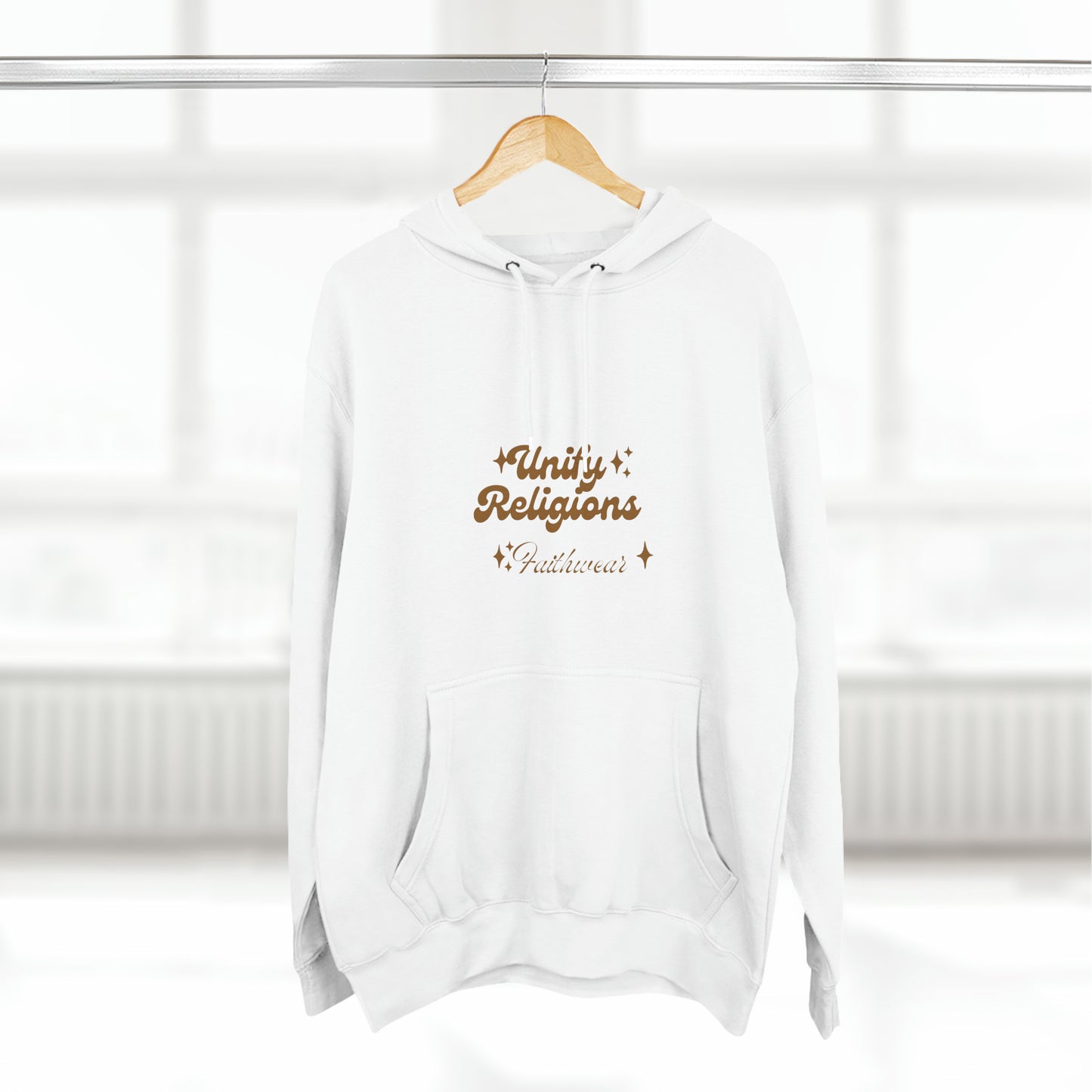 Three-Panel Fleece Hoodie